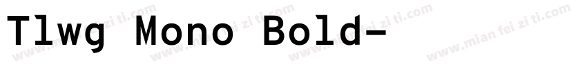 Tlwg Mono Bold字体转换